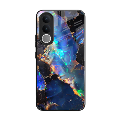 Mystic Marble back phone cover | glass case for vivo v70 fe