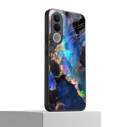 Mystic Marble vivo v70 fe mobile cover | shockproof glass phone case