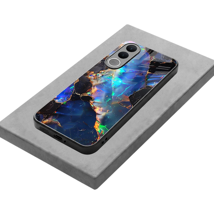 Mystic Marble stylish phone case for vivo v70 fe | glossy glass and slim fit