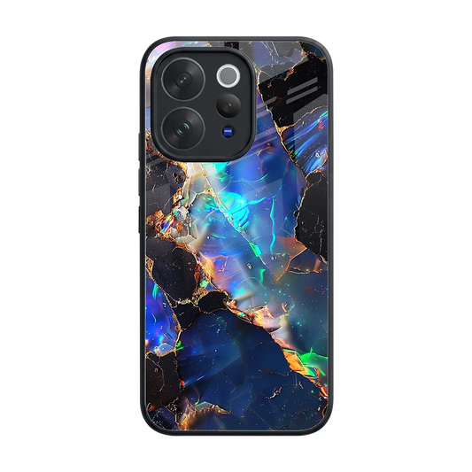 Mystic Marble back phone cover | glass case for vivo v70