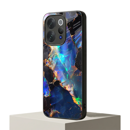 Mystic Marble vivo v70 mobile cover | shockproof glass phone case