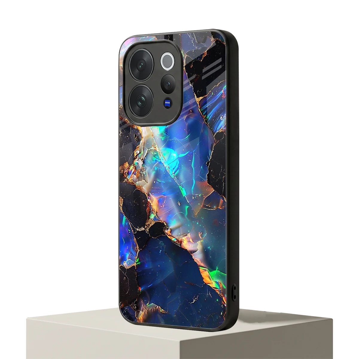 Mystic Marble vivo v70 elite mobile cover | shockproof glass phone case