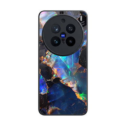 Mystic Marble back phone cover | glass case for vivo x200 pro