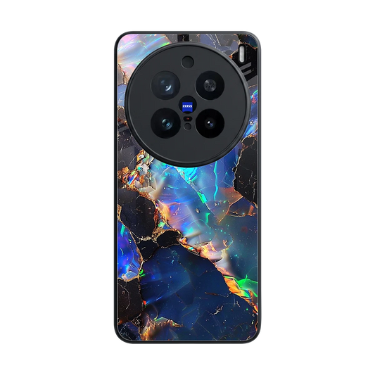Mystic Marble back phone cover | glass case for vivo x200 pro
