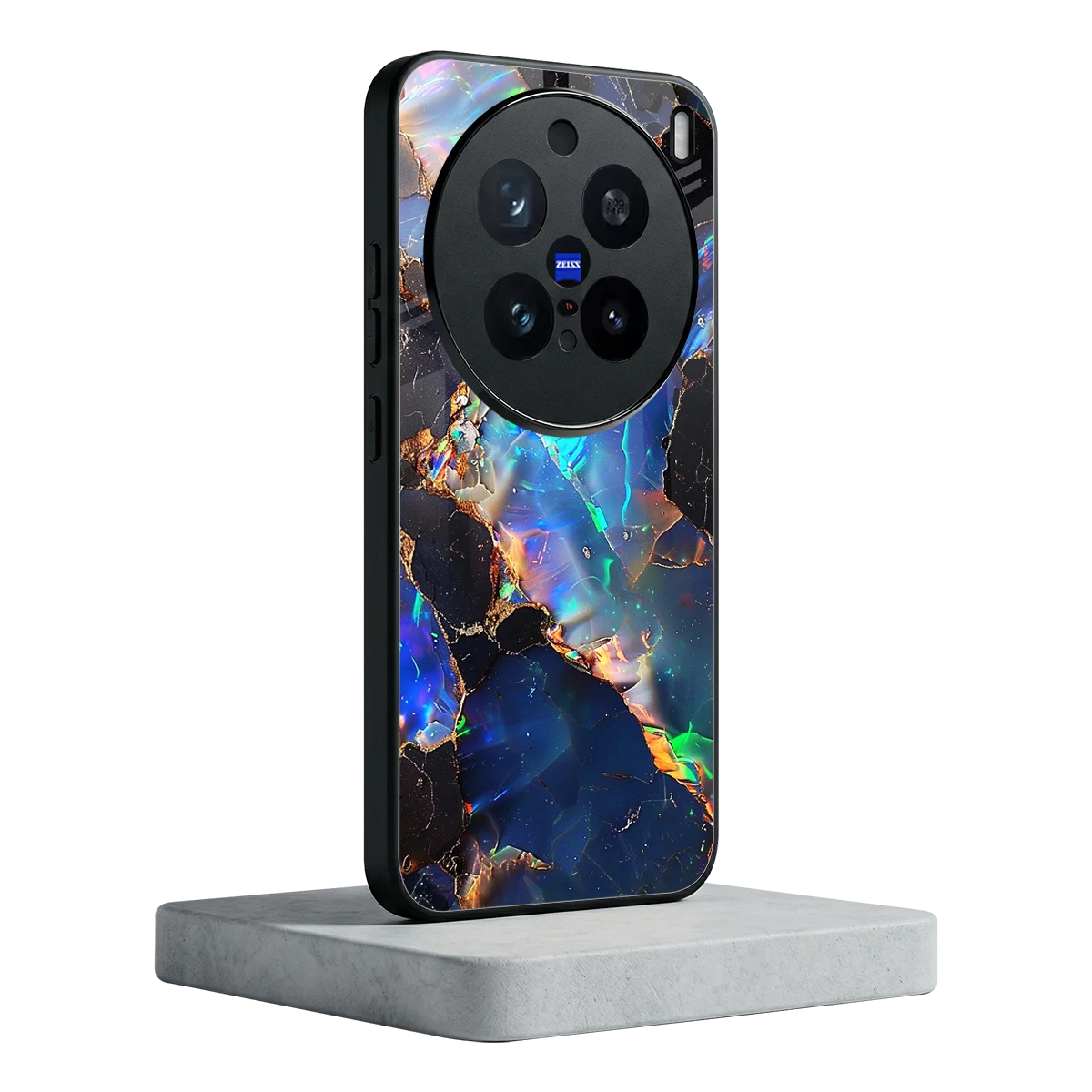 Mystic Marble vivo x200 pro mobile cover | shockproof glass phone case