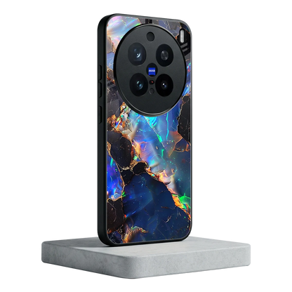 Mystic Marble vivo x200 pro mobile cover | shockproof glass phone case