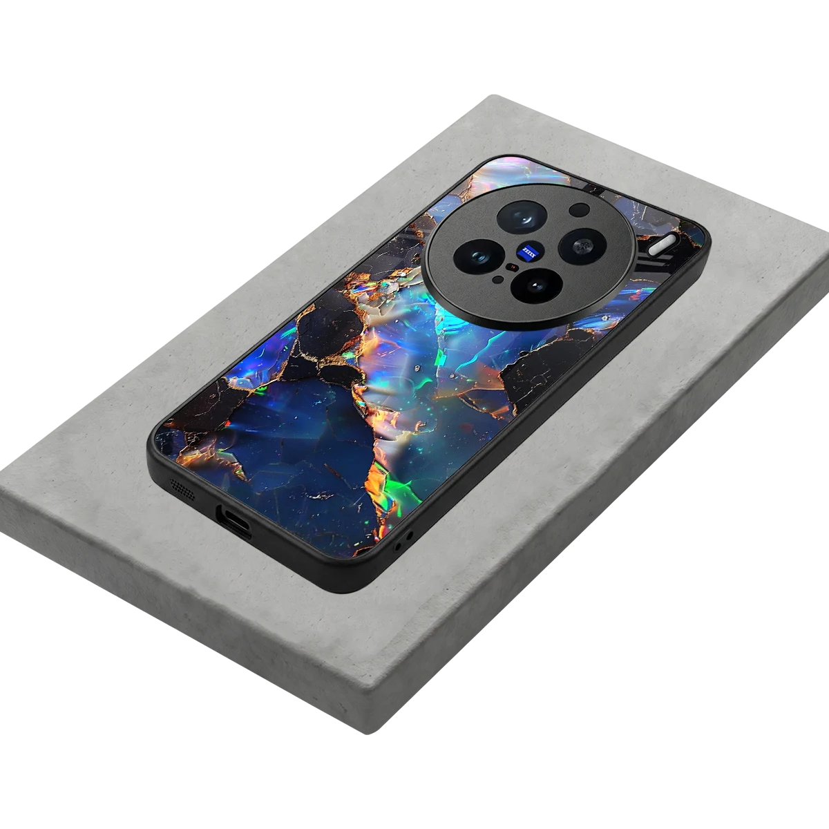 Mystic Marble stylish phone case for vivo x200 pro | glossy glass and slim fit