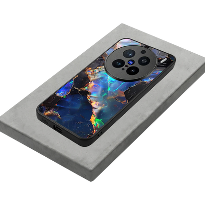 Mystic Marble stylish phone case for vivo x200 pro | glossy glass and slim fit