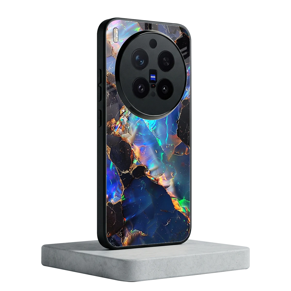 Mystic Marble vivo x300 pro mobile cover | shockproof glass phone case