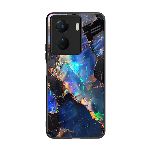 Mystic Marble back phone cover | glass case for vivo y16