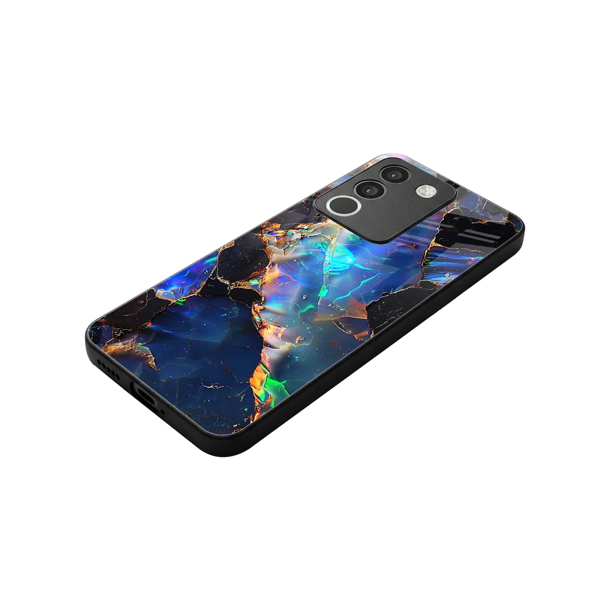 Mystic Marble stylish phone case for vivo y200 5g | glossy glass and slim fit