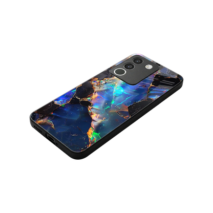 Mystic Marble stylish phone case for vivo y200 5g | glossy glass and slim fit