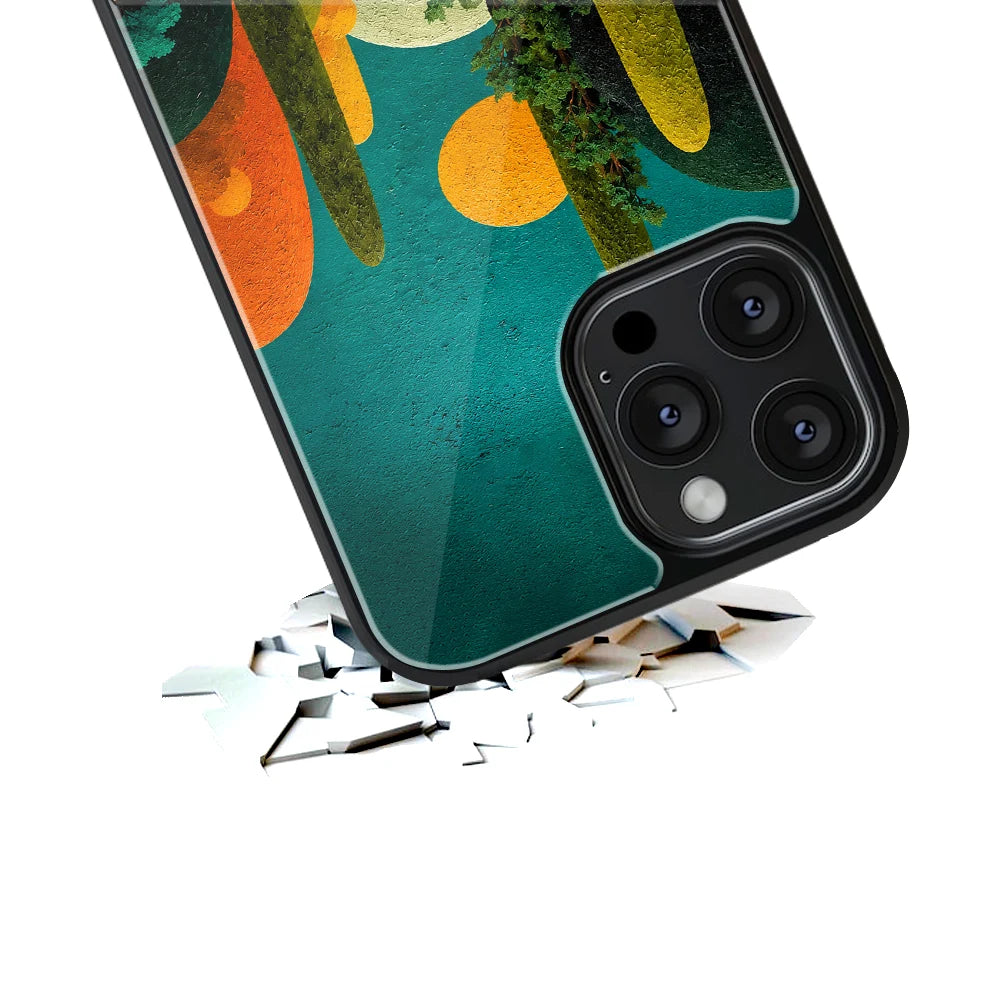 Durable Glass Back Mobile Case for iPhone, Samsung, OnePlus, Google Pixel, Redmi, Vivo, Oppo