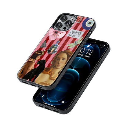 Protective Glass Back Phone Case Compatible with iPhone, Samsung, OnePlus, Pixel & More