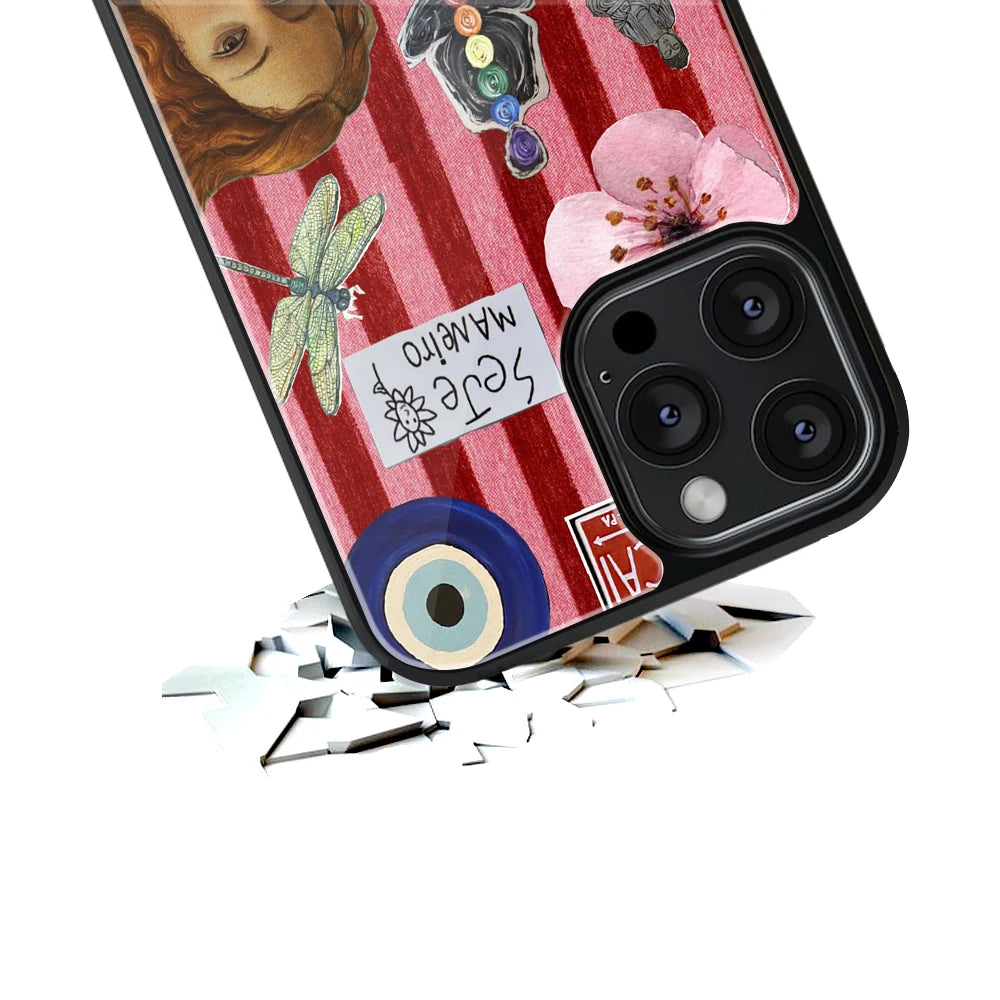 Durable Glass Back Mobile Case for iPhone, Samsung, OnePlus, Google Pixel, Redmi, Vivo, Oppo