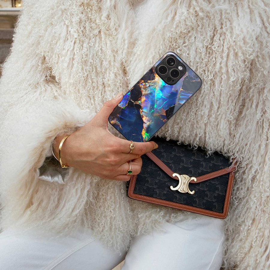 Mystic Marble Phone Case for Iphone 13 | Glass Case