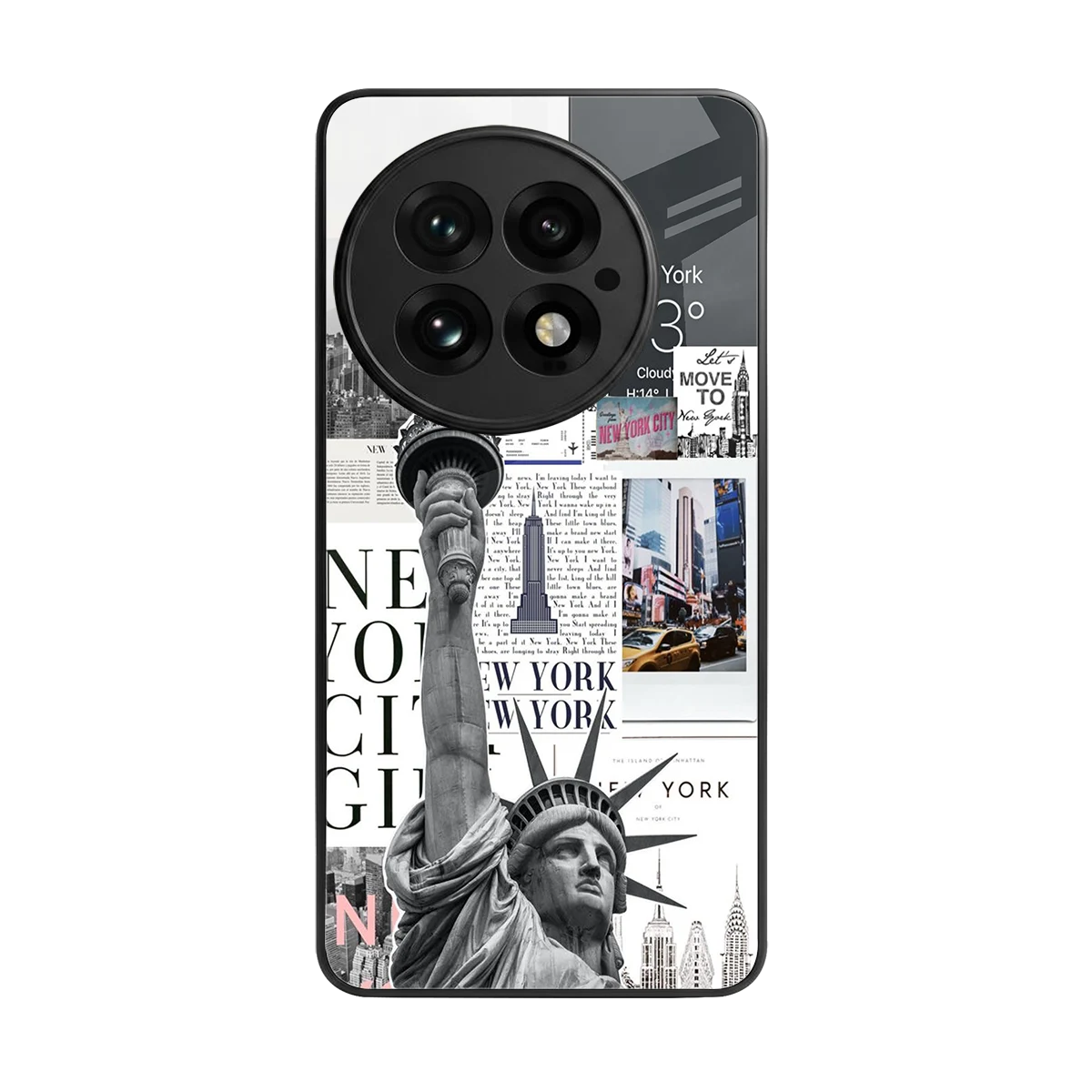 NY Dream back phone cover | glass case for oneplus 13