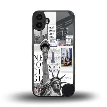 NY Dream back phone cover | glass case for cmf nothing phone 1