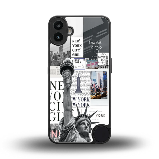 NY Dream back phone cover | glass case for cmf nothing phone 1