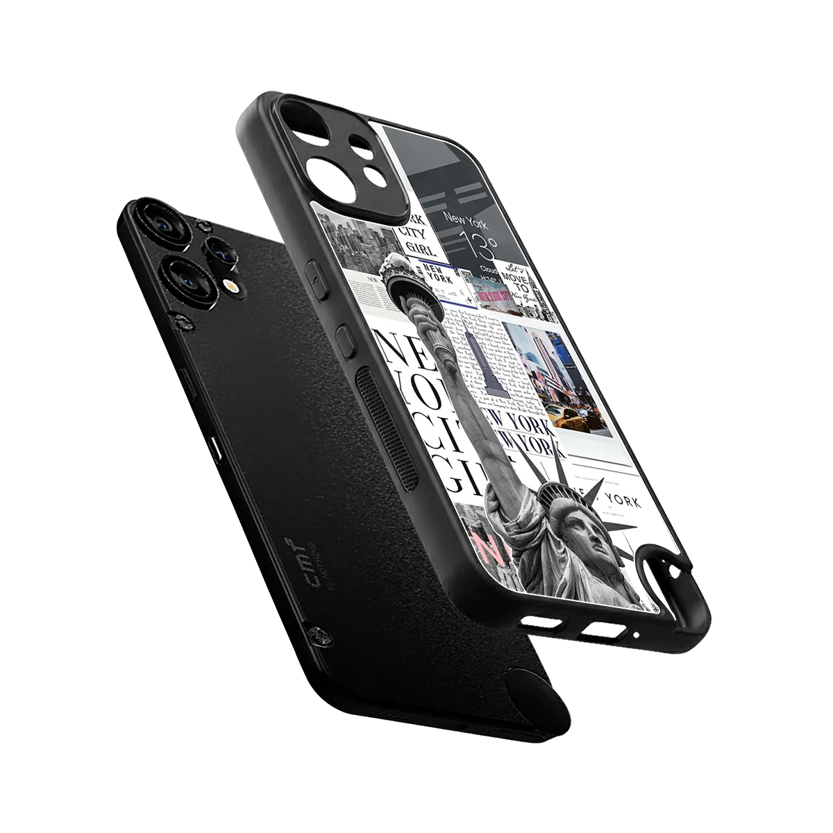 NY Dream sleek cmf nothing phone 2 pro cover with tempered glass back and TPU edges