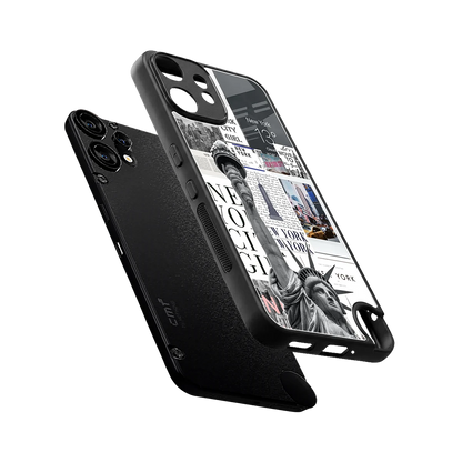 NY Dream sleek cmf nothing phone 2 pro cover with tempered glass back and TPU edges