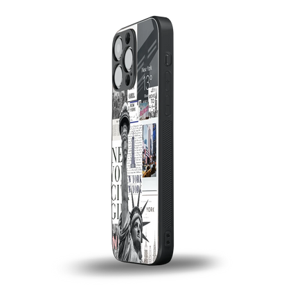 NY Dream iphone 15 pro max mobile cover | shockproof glass phone case