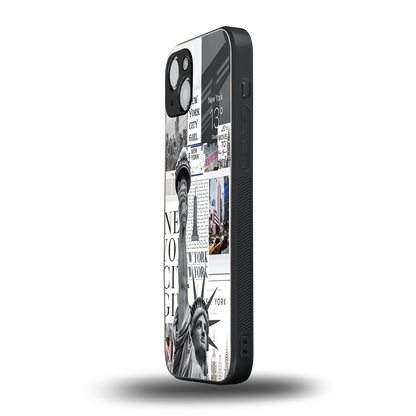NY Dream iphone 15 mobile cover | shockproof glass phone case