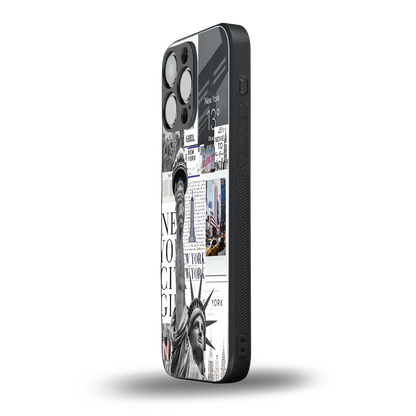 NY Dream iphone 16 pro max mobile cover | shockproof glass phone case