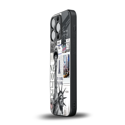 NY Dream iphone 16 pro mobile cover | shockproof glass phone case