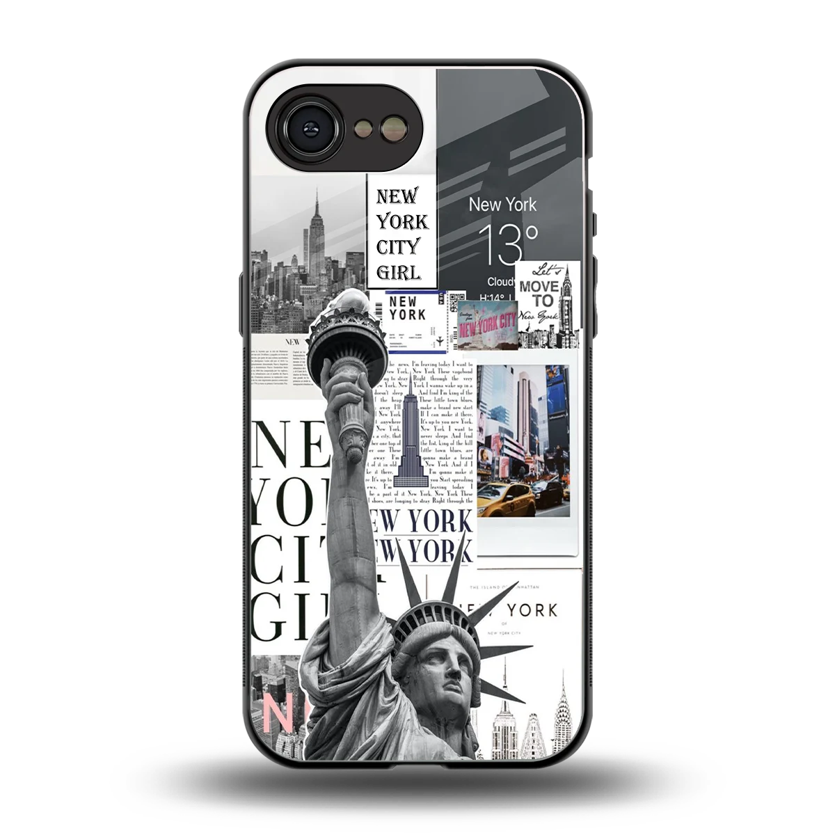 NY Dream back phone cover | glass case for iphone 16e
