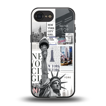 NY Dream back phone cover | glass case for iphone 16e