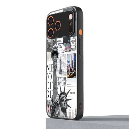 NY Dream iphone 17 pro mobile cover | shockproof glass phone case