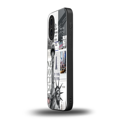 NY Dream iphone 17 mobile cover | shockproof glass phone case