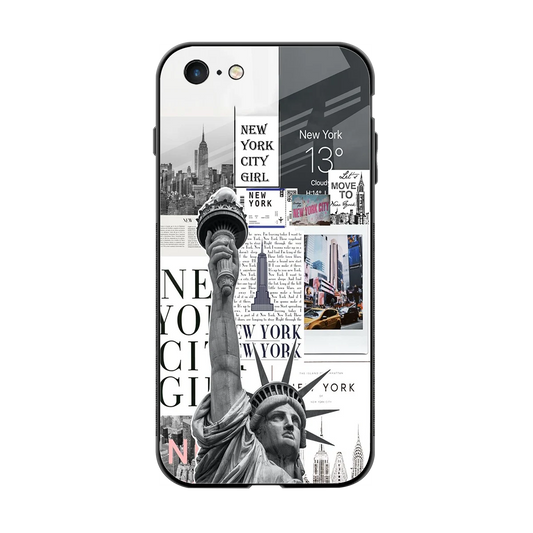 NY Dream back phone cover | glass case for iphone 6s