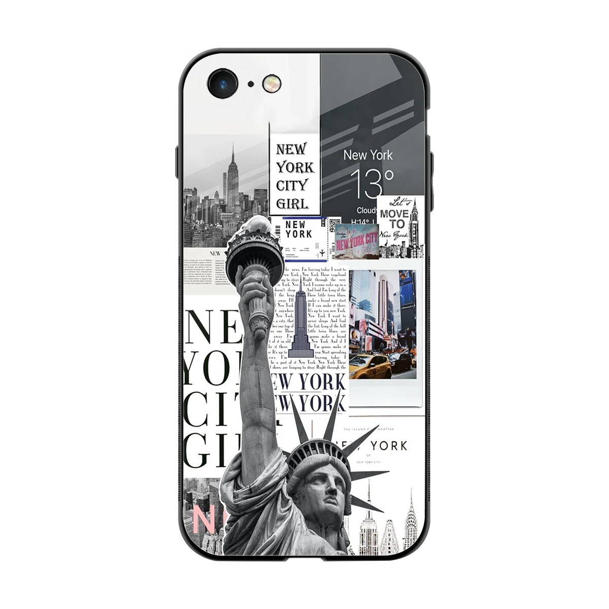NY Dream back phone cover | glass case for iphone 7