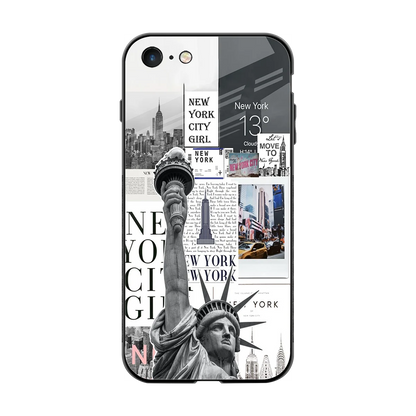NY Dream back phone cover | glass case for iphone 7