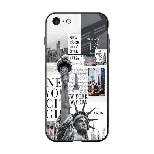 NY Dream back phone cover | glass case for iphone 7