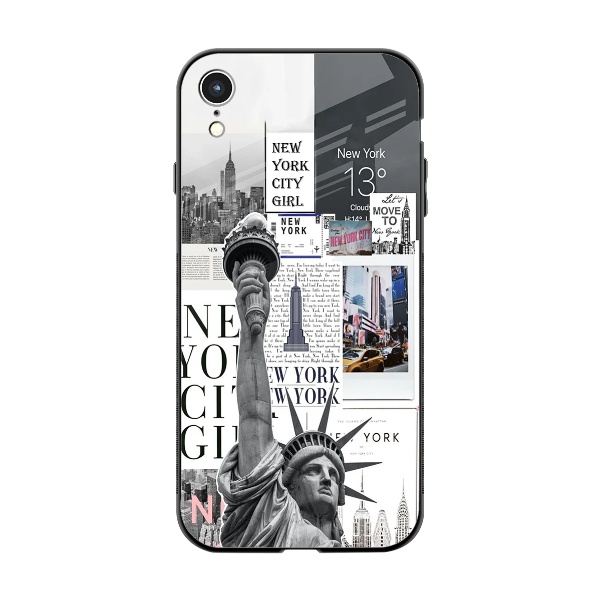 NY Dream back phone cover | glass case for iphone xr