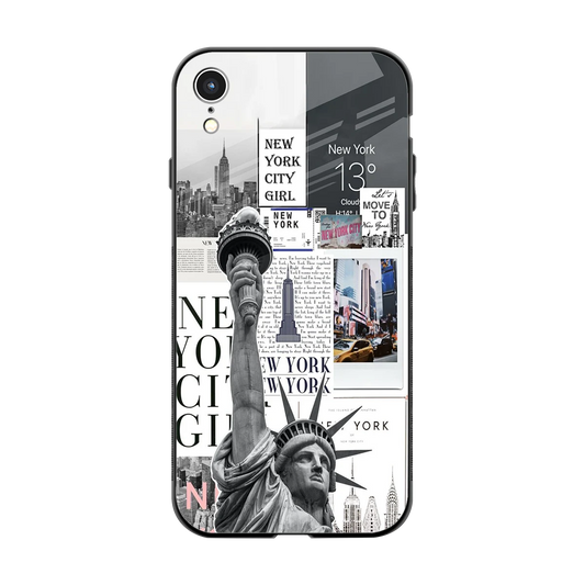 NY Dream back phone cover | glass case for iphone xr