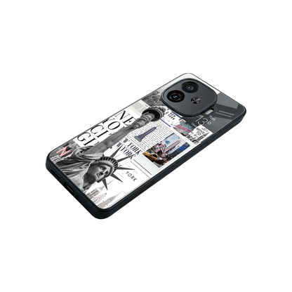 NY Dream stylish phone case for iqoo neo 10r 5g | glossy glass and slim fit