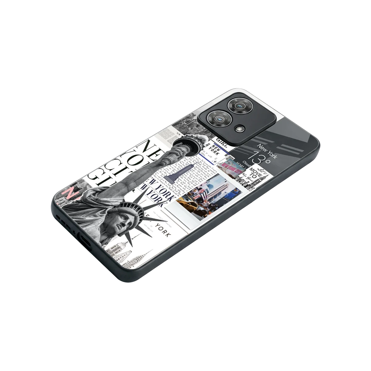 NY Dream stylish phone case for motorola edge 40 neo 5g | glossy glass and slim fit