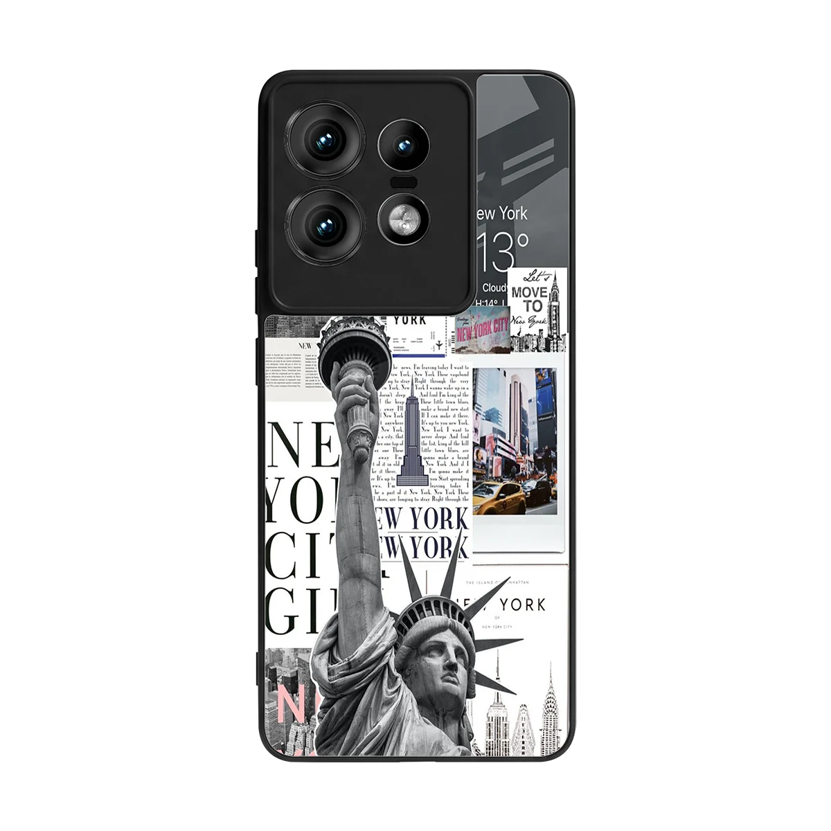 NY Dream back phone cover | glass case for motorola edge 50 pro