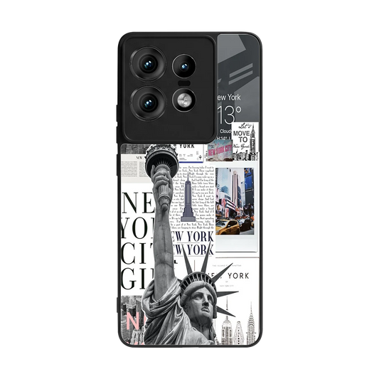 NY Dream back phone cover | glass case for motorola edge 50 pro