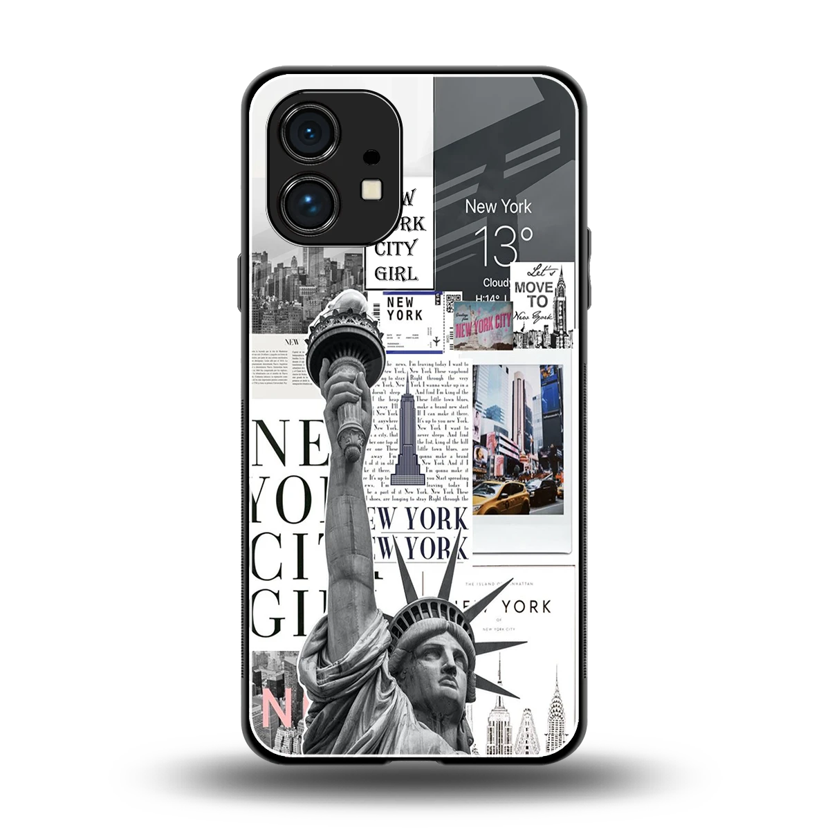 NY Dream back phone cover | glass case for nothing phone 1
