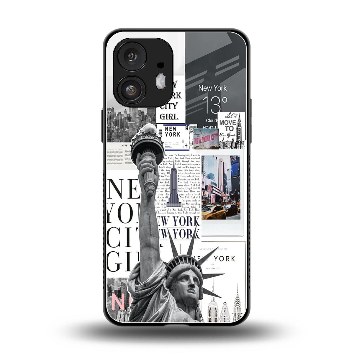 NY Dream back phone cover | glass case for nothing phone 2