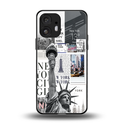 NY Dream back phone cover | glass case for nothing phone 2