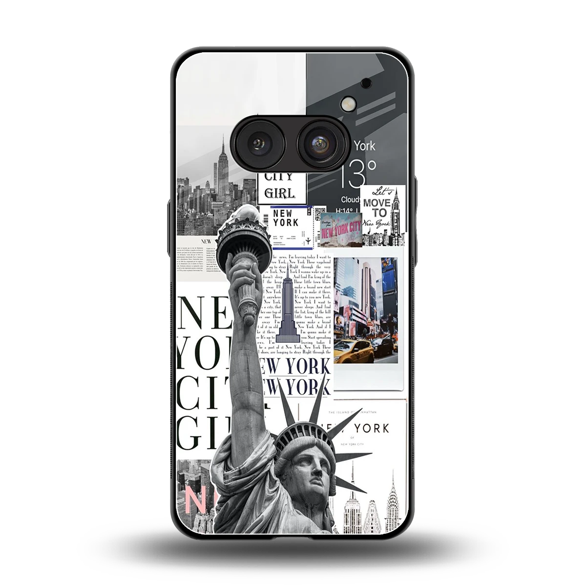 NY Dream back phone cover | glass case for nothing phone 2a plus