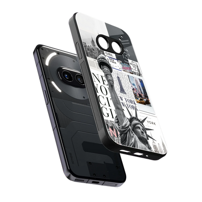 NY Dream sleek nothing phone 2a plus cover with tempered glass back and TPU edges