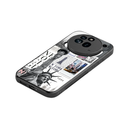 NY Dream stylish phone case for nothing phone 3a pro | glossy glass and slim fit