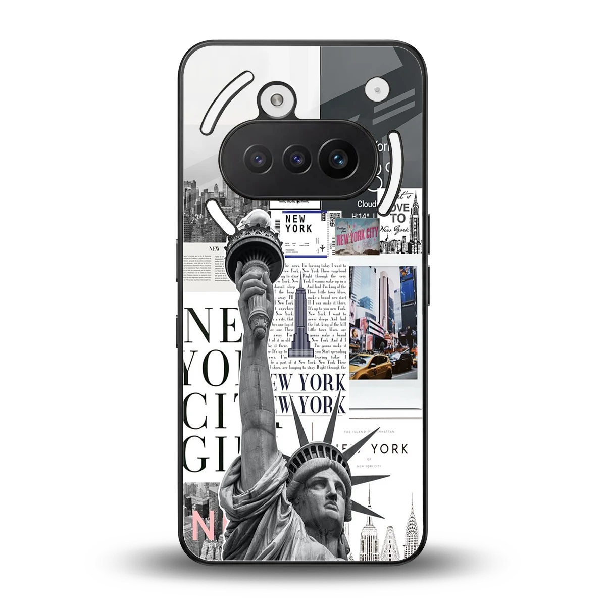 NY Dream back phone cover | glass case for nothing phone 3a